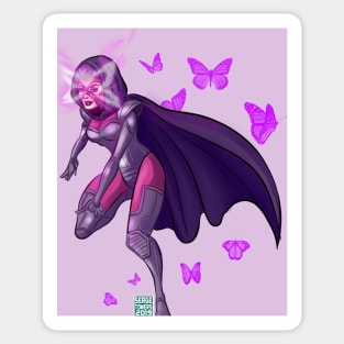 Armored Psylocke Butterflies Sticker